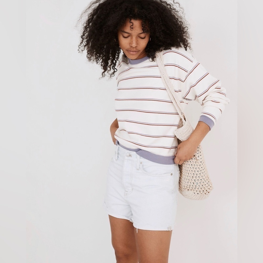 NWT Madewell The Dadjean Short in Calaveros Wash | Light Blue | 30